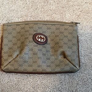 Gucci Vintage Micro GG Make  Up Bag